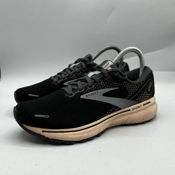 Brooks Womens Ghost 14 Size 6.5 B Black Pink Running Shoes Sneakers 1203561B026 - Picture 4 of 12